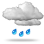 Pluie légère éparse